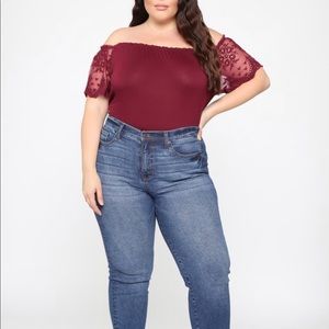 Fashion nova off shoulder top